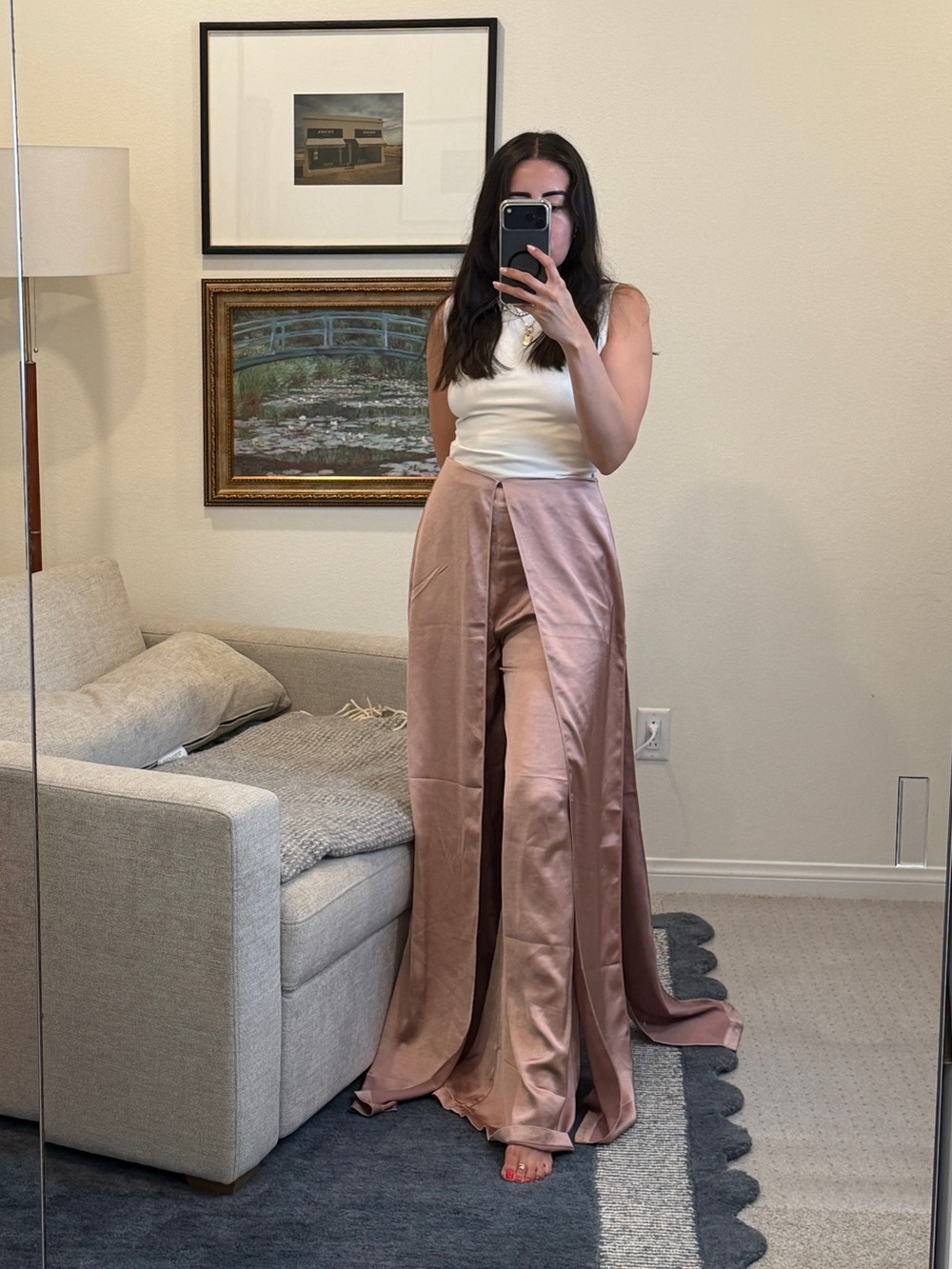 Andrea Iyamah Hami High Rise Wide Leg Pants